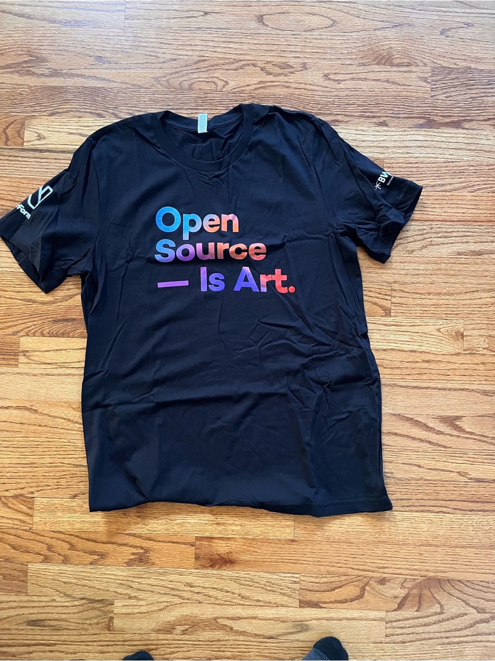 Open Source Is Art Black Graphic Tee